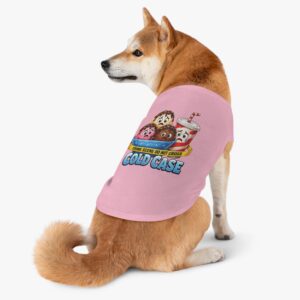 Pet Tank Top - True Crime Puns - Cold Case Ice Cream - Dog Shirt - Casey and Scout