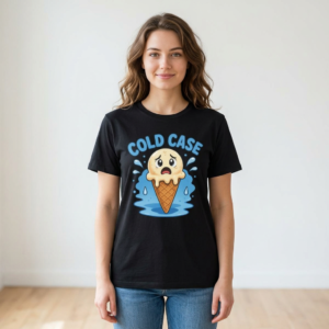 True Crime T-Shirt - Crime Scene - Cold Case of the Ice Cream Cone - Choice of Colors - Casey and Scout