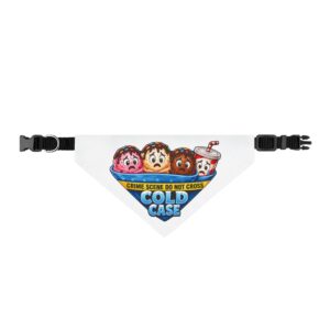 Clip-On Pet Bandana - Cute 'Cold Case' Ice Cream Character Scoops - Food Crimes
