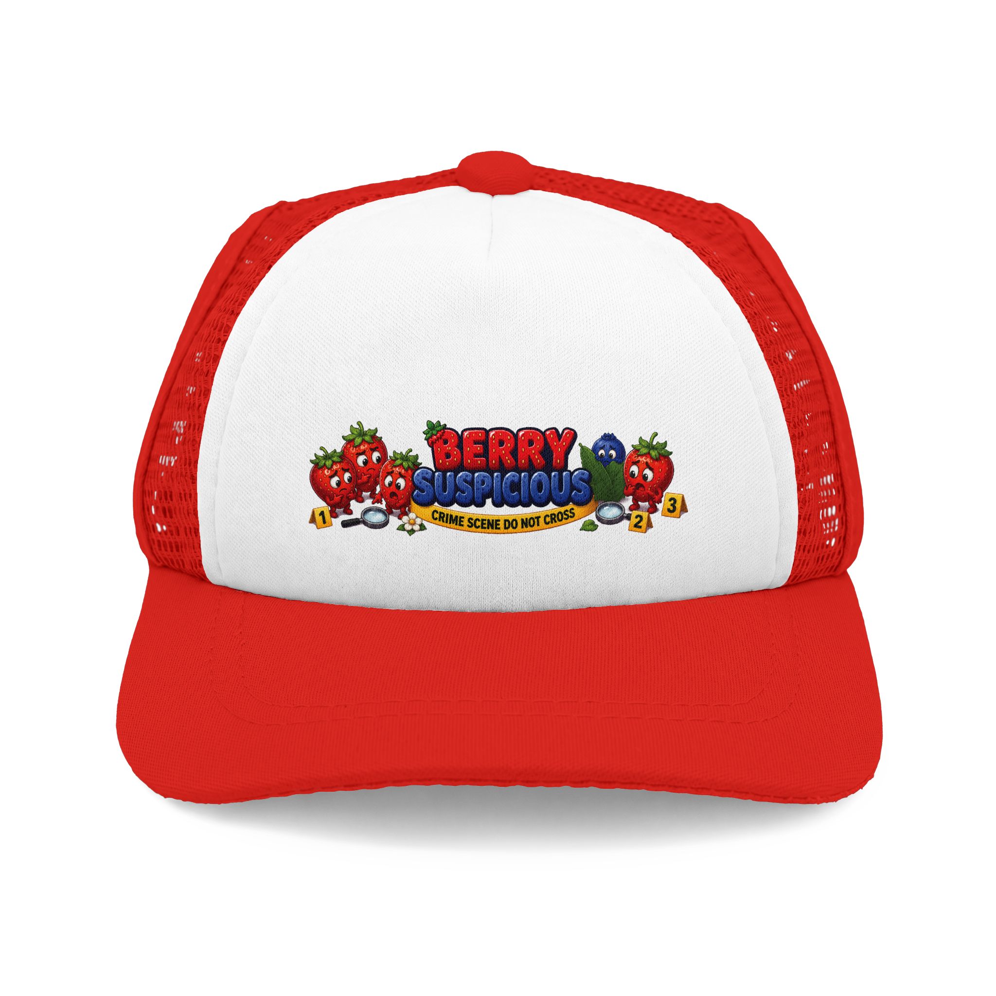 Casey & Scout Dog Trucker Hat – Berry Suspicious Food Crime - Foam Front Cap - Ballcap for Dogs - Image 4