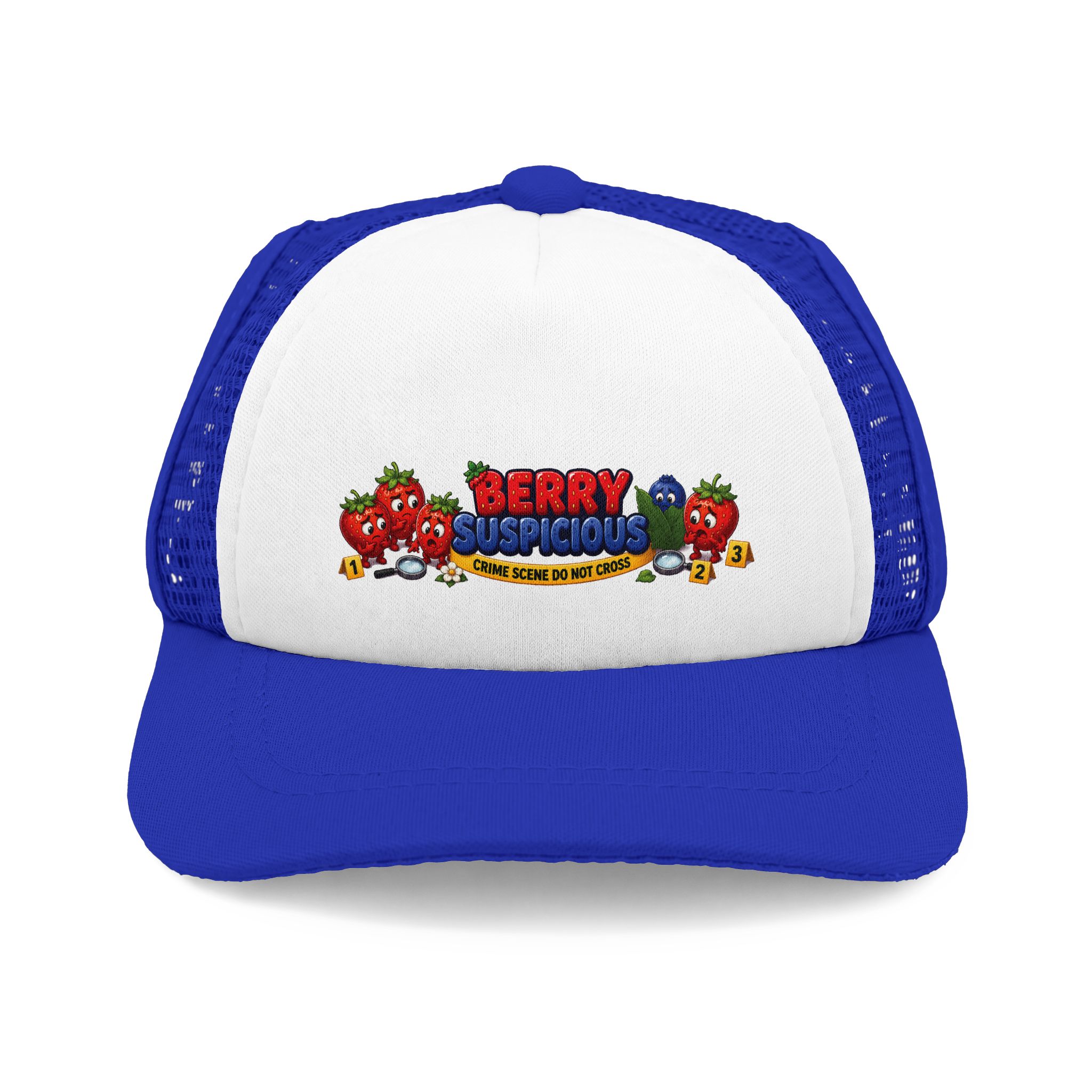 Casey & Scout Dog Trucker Hat – Berry Suspicious Food Crime - Foam Front Cap - Ballcap for Dogs - Image 3